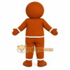 Brown Green Gingerbread Man Mascot Costume Brown Green Gingerbread Man Mascot Costume