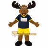 Brown Black Yellow Moose Mascot Costume Brown Black Yellow Moose Mascot Costume