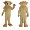 Tan Golden Retriever Dog Mascot Costume