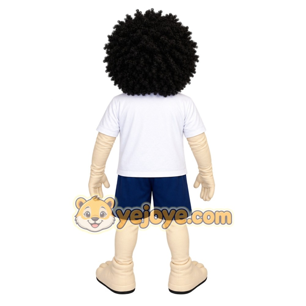 Black White Navy Student Mascot Costume Black White Navy Student Mascot Costume