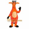 Orange Pink Spotted Giraffe Mascot Costume