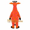 Orange Pink Spotted Giraffe Mascot Costume