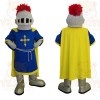 Blue Yellow Knight Mascot Costume