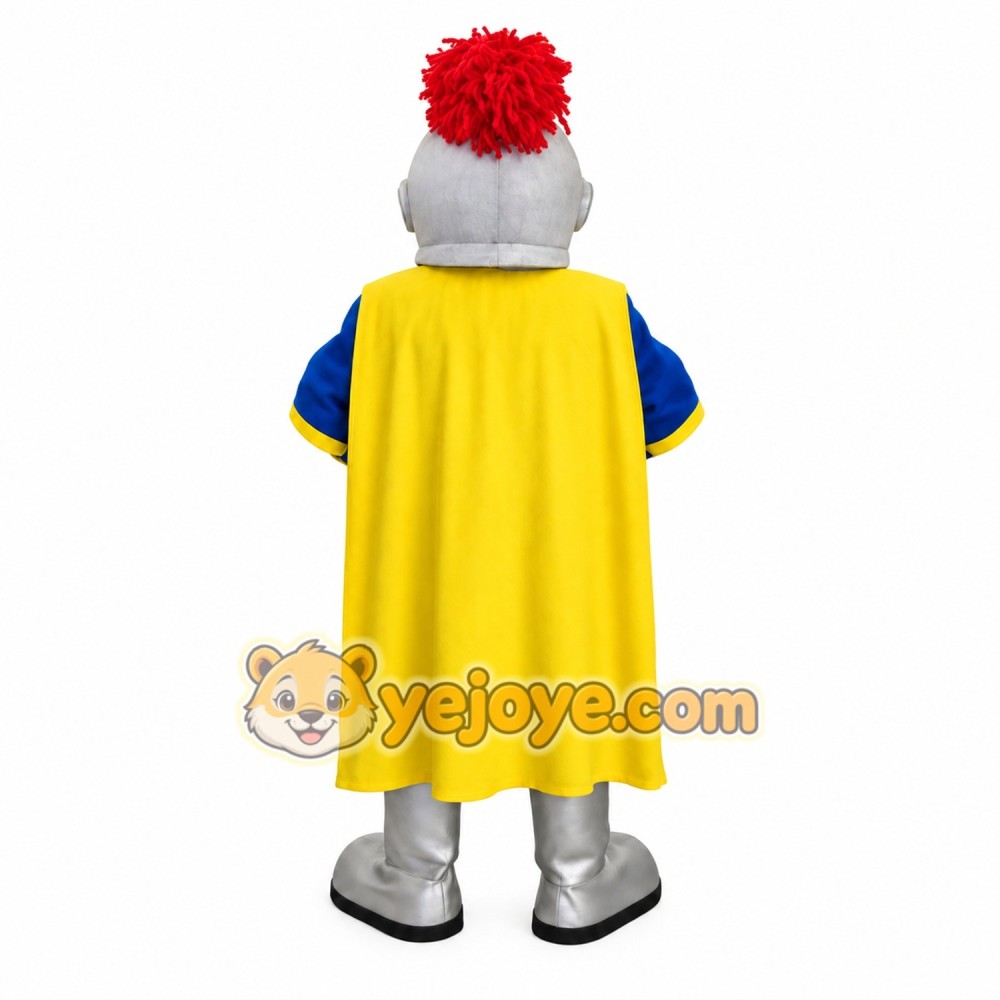Blue Yellow Knight Mascot Costume