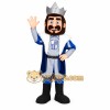 Navy Blue Gray Bearded King Mascot Costume Navy Blue Gray Bearded King Mascot Costume