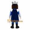 Navy Blue Gray Bearded King Mascot Costume Navy Blue Gray Bearded King Mascot Costume