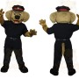 Tan Black Red Police Dog Mascot Costume