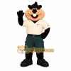 Black Tan Beaver Mascot Costume Black Tan Beaver Mascot Costume