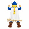 Blue White Yellow Viking Mascot Costume