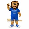 Blue Brown Lion Mascot Costume Blue Brown Lion Mascot Costume
