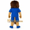 Blue Brown Lion Mascot Costume Blue Brown Lion Mascot Costume