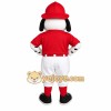 Red White Dalmatian Dog Mascot Costume Red White Dalmatian Dog Mascot Costume