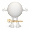 White Red No Data Symbol Mascot Costume