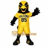 Yellow Black Falcon Mascot Costume
