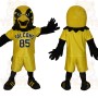 Yellow Black Falcon Mascot Costume