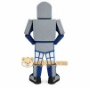 Silver Blue Robot Mascot Costume Silver Blue Robot Mascot Costume