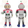Gray Red Black Green Robot Mascot Costume