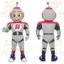 Gray Red Black Green Robot Mascot Costume