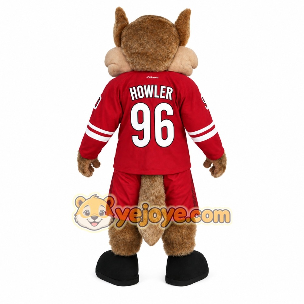 Brown Red Coyote Mascot Costume Brown Red Coyote Mascot Costume