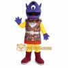 Blue Yellow Cyclops Alien Mascot Costume