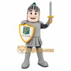 Gray Green Armored Knight Mascot Costume Gray Green Armored Knight Mascot Costume