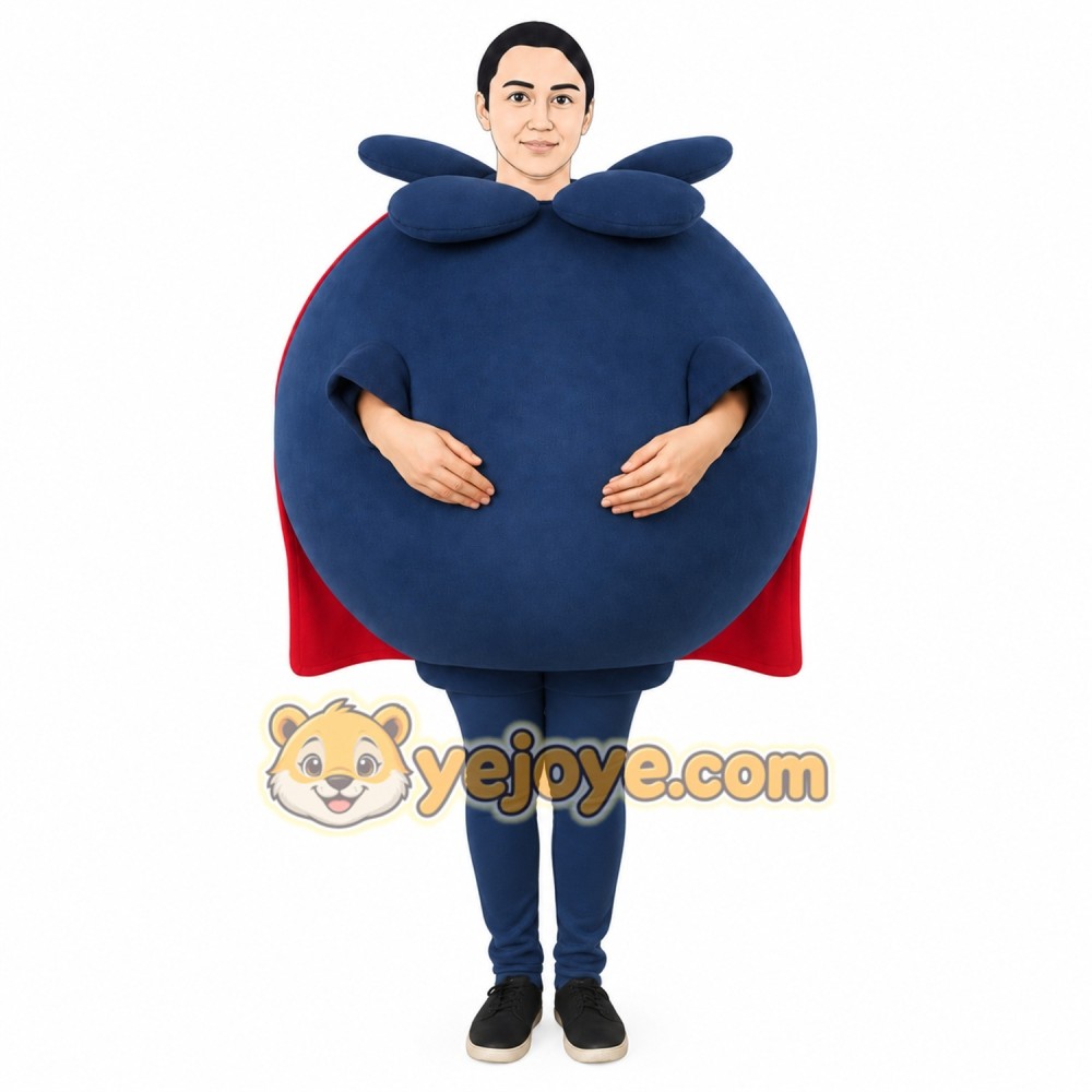 Navy Red Superhero Man Mascot Costume Navy Red Superhero Man Mascot Costume
