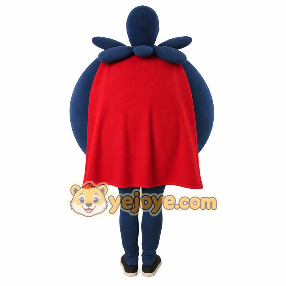 Navy Red Superhero Man Mascot Costume Navy Red Superhero Man Mascot Costume