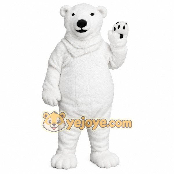 White Polar Bear Mascot Costume