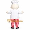White Red Checkered Chef Mascot Costume White Red Checkered Chef Mascot Costume