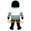 Black White Green Hockey Orca Mascot Costume Black White Green Hockey Orca Mascot Costume
