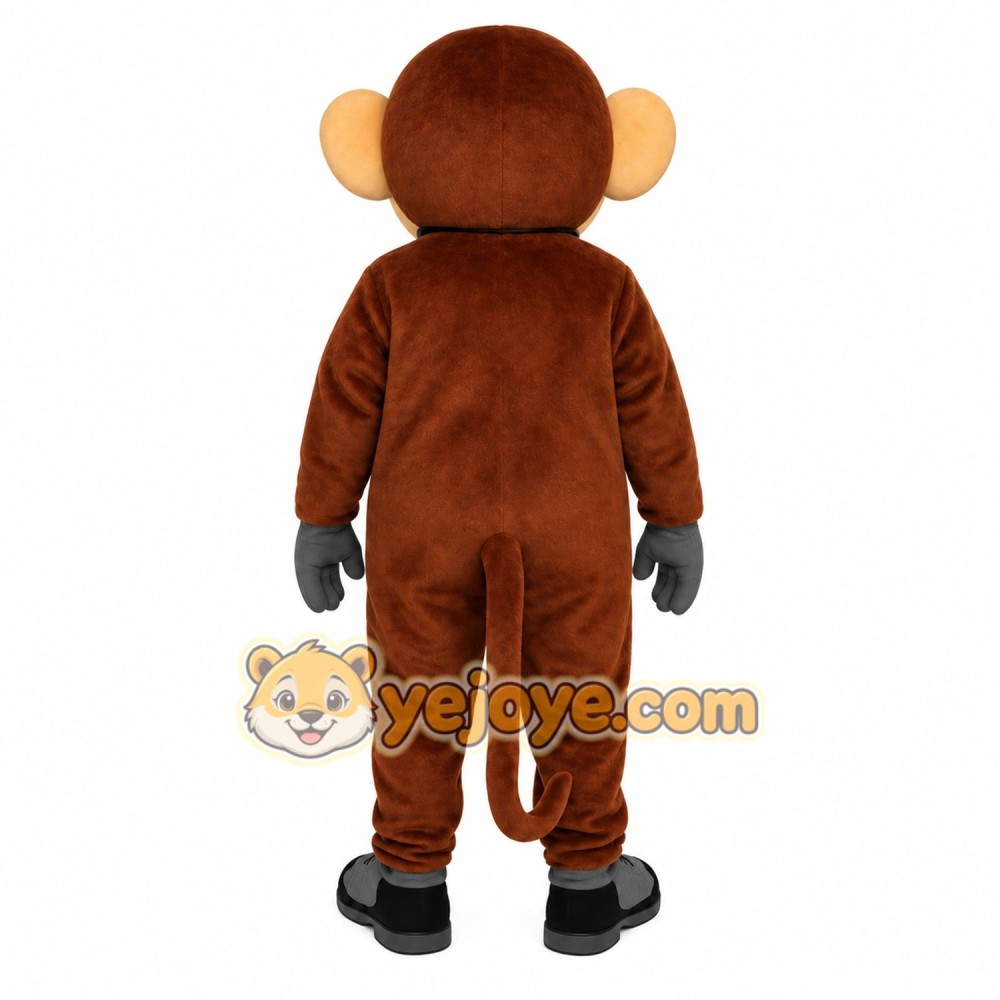 Brown Tan Monkey Mascot Costume Brown Tan Monkey Mascot Costume