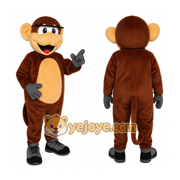 Brown Tan Monkey Mascot Costume