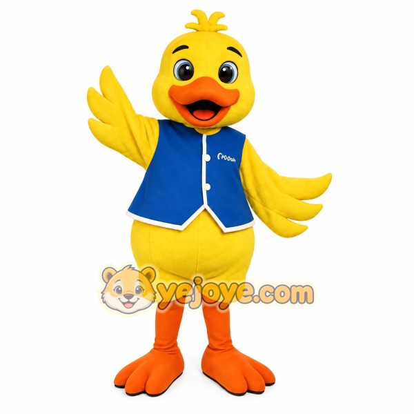 Yellow Blue Orange Duck Mascot Costume Yellow Blue Orange Duck Mascot Costume