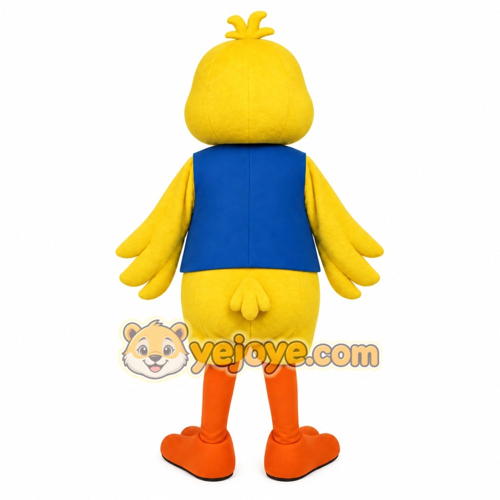 Yellow Blue Orange Duck Mascot Costume Yellow Blue Orange Duck Mascot Costume
