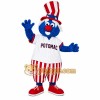 Red White Blue Uncle Sam Mascot Costume