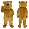 Golden Brown Bear Mascot Costume