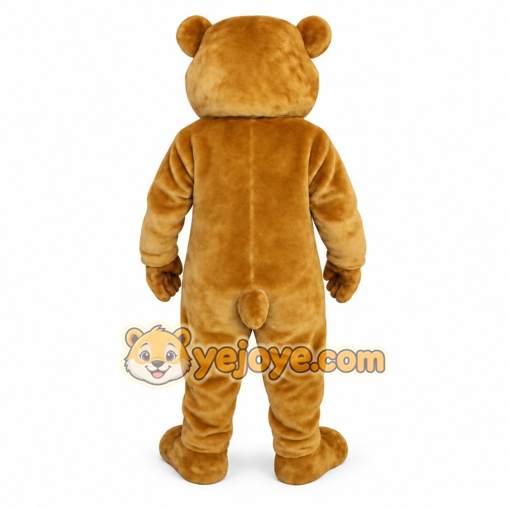Golden Brown Bear Mascot Costume Golden Brown Bear Mascot Costume