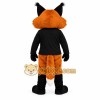 Orange White Fox With Black Shirt Mascot Costume