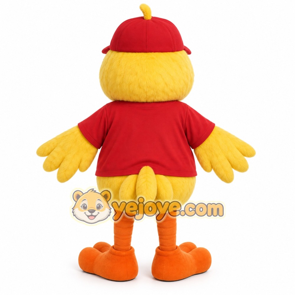 Yellow Red Duck Mascot Costume Yellow Red Duck Mascot Costume