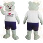 Mint Green Bear Mascot Costume