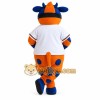 Orange Blue White Spotted Cow Mascot Costume Orange Blue White Spotted Cow Mascot Costume