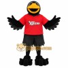 Black Yellow Red Raven Mascot Costume