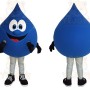 Blue Water Drop Mascot Costume
