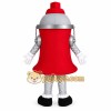 Red Silver Fire Hydrant Mascot Costume Red Silver Fire Hydrant Mascot Costume