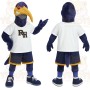 Navy Yellow White Eagle Mascot Costume