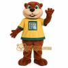 Brown Yellow Green Otter Mascot Costume Brown Yellow Green Otter Mascot Costume