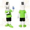 White Green Glucose Test Strip Mascot Costume
