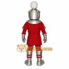 Red Silver Armored Knight Mascot Costume