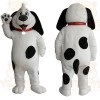 White Black Dalmatian Dog Mascot Costume