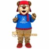 Brown Blue Red Plaid Bear Mascot Costume Brown Blue Red Plaid Bear Mascot Costume